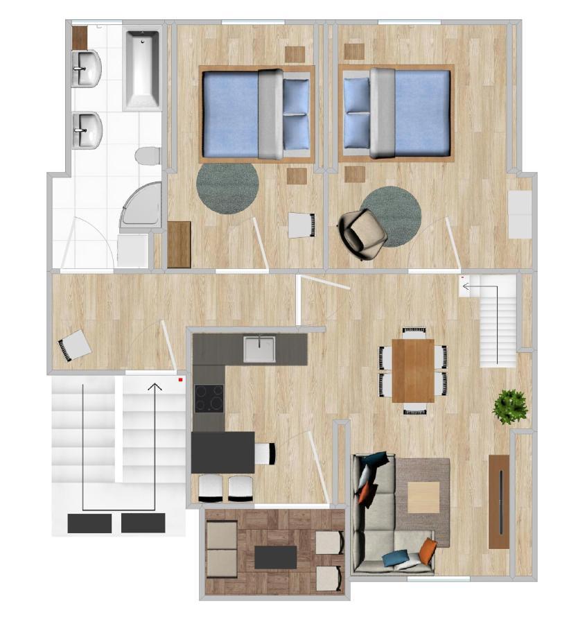 Gemuetliche Neurenovierte Dachgeschosswohnung แอร์ฟวร์ท ภายนอก รูปภาพ